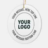 Einfach durch Ihr Logo oder Bild ersetzen Keramik Ornament (Links)