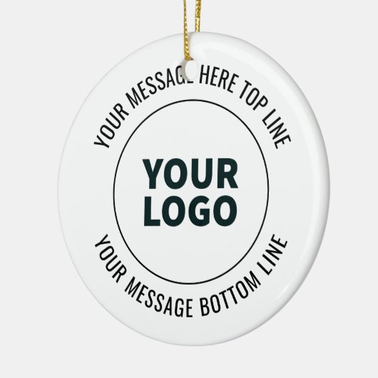 Einfach durch Ihr Logo oder Bild ersetzen Keramik Ornament (Links)