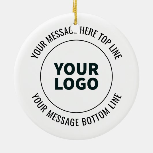 Einfach durch Ihr Logo oder Bild ersetzen Keramik Ornament (Hinten)