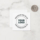 Einfach durch Ihr Logo oder Bild ersetzen Mitteilungskarte (Vorderseite/Rückseite Beispiel)