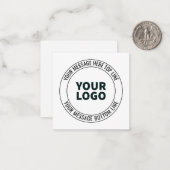 Einfach durch Ihr Logo oder Bild ersetzen Mitteilungskarte (Vorderseite/Rückseite Beispiel)