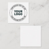 Einfach durch Ihr Logo oder Bild ersetzen Mitteilungskarte (Vorne/Hinten)