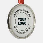 Einfach durch Ihr Logo oder Bild ersetzen Ornament Aus Metall (Rechts)