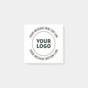 Einfach durch Ihr Logo oder Bild ersetzen Post-it Klebezettel