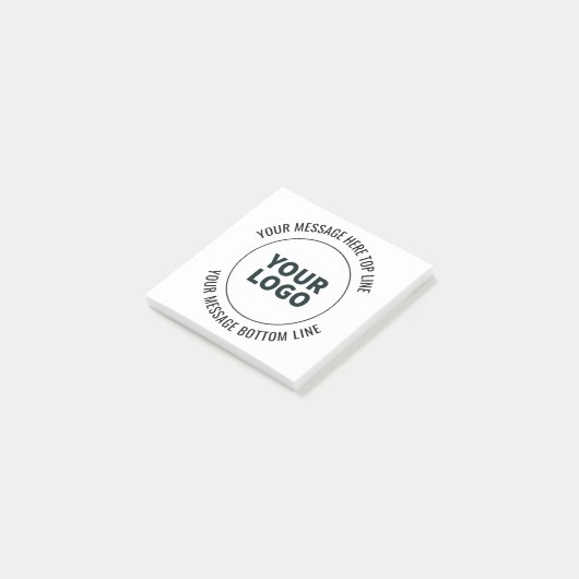 Einfach durch Ihr Logo oder Bild ersetzen Post-it Klebezettel (angewinkelt)