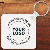 Einfach durch Ihr Logo oder Bild ersetzen Schlüsselanhänger (Rückseite)