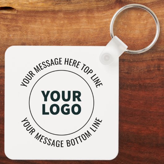 Einfach durch Ihr Logo oder Bild ersetzen Schlüsselanhänger (Rückseite)