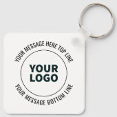 Einfach durch Ihr Logo oder Bild ersetzen Schlüsselanhänger (Rückseite)