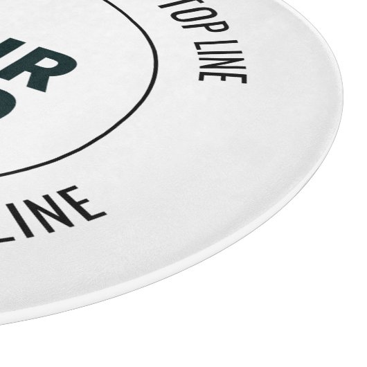 Einfach durch Ihr Logo oder Bild ersetzen Schneidebrett (Ecke)