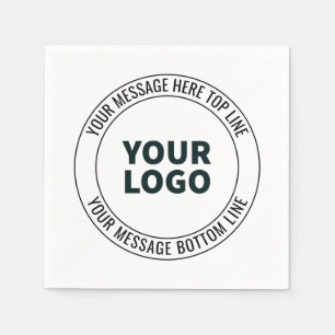 Einfach durch Ihr Logo oder Bild ersetzen Serviette