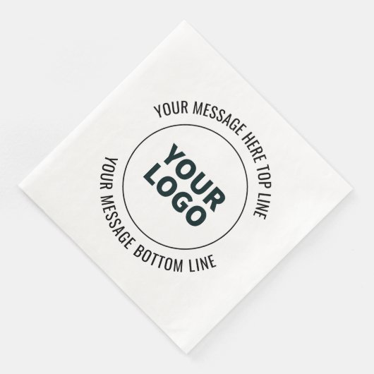 Einfach durch Ihr Logo oder Bild ersetzen Serviette (Ecke)