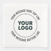 Einfach durch Ihr Logo oder Bild ersetzen Serviette (Vorderseite)