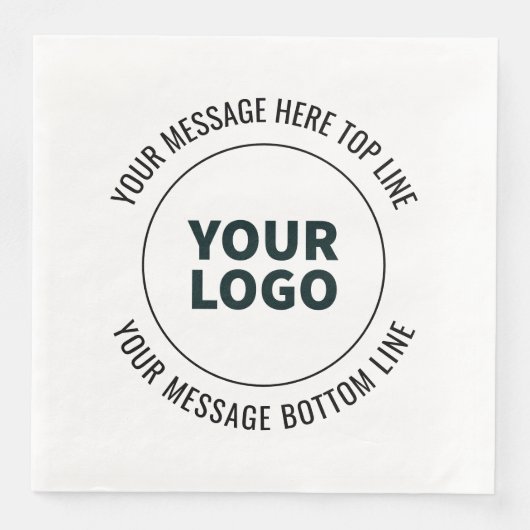 Einfach durch Ihr Logo oder Bild ersetzen Serviette (Vorderseite)