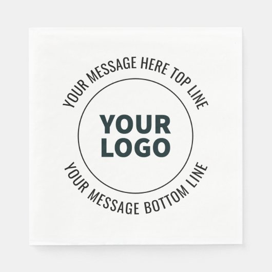 Einfach durch Ihr Logo oder Bild ersetzen Serviette (Vorderseite)