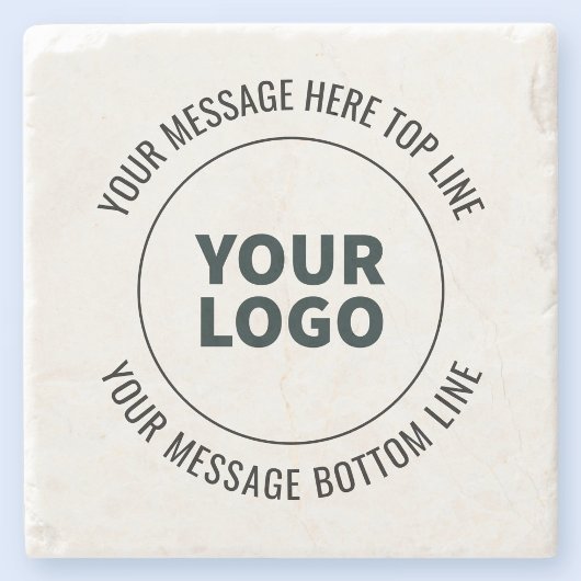 Einfach durch Ihr Logo oder Bild ersetzen Steinuntersetzer