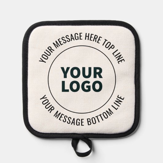 Einfach durch Ihr Logo oder Bild ersetzen Topflappen (Vorderseite)