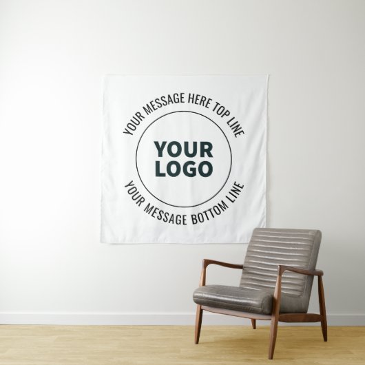 Einfach durch Ihr Logo oder Bild ersetzen Wandteppich (Beispiel)