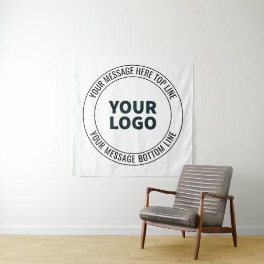 Einfach durch Ihr Logo oder Bild ersetzen Wandteppich (Beispiel)