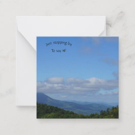 Einfach durch Notizkarte anhalten Mitteilungskarte