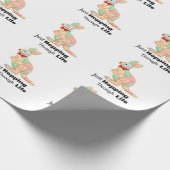 Einfach Durchs Leben Hoppeln Känguru-Design Geschenkpapier (Ecke)