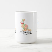 Einfach Durchs Leben Hüpfen Känguru-Design Kaffeetasse (Mittel)