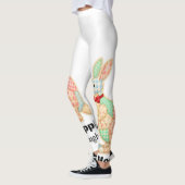 Einfach Durchs Leben Hüpfen Känguru-Design Leggings (Links)