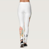 Einfach Durchs Leben Hüpfen Känguru-Design Leggings (Rückseite)