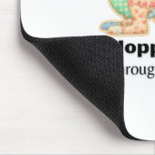 Einfach Durchs Leben Hüpfen Känguru-Design Mousepad (Ecke)