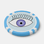 Einfach ein blaues Auge Pokerchips (Einzeln)