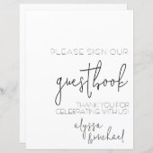 Einfach ein einfaches Gästebuch (Vorne/Hinten)