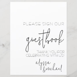 Einfach ein einfaches Gästebuch