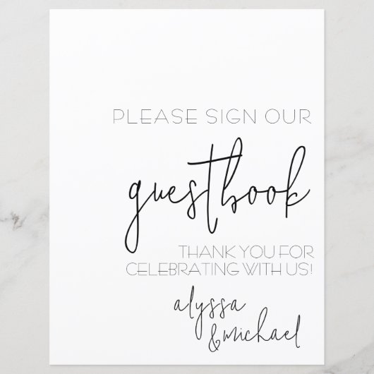 Einfach ein einfaches Gästebuch (Vorderseite)