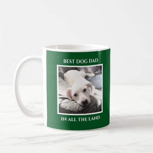 Einfach ein Foto Bester Vater Niedlicher Hund dunk Kaffeetasse (Links)