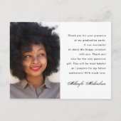 Einfach ein Foto Vielen Dank Message Abschluss Postkarte (Vorderseite)