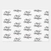 Einfach ein fröhliches Weihnachtswrapping-Papier Geschenkpapier Set (Vorderseite 2)