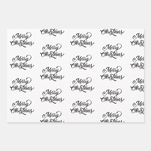 Einfach ein fröhliches Weihnachtswrapping-Papier Geschenkpapier Set (Vorderseite)