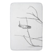 Einfach ein Hummingbird auf einem Stock Badematte (Vorderseite Vertikal)