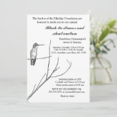 Einfach ein Hummingbird auf einem Stock einladen Einladung (Stehend Vorderseite)