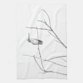 Einfach ein Hummingbird auf einem Stock Handtuch (Vertikal)