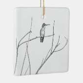 Einfach ein Hummingbird auf einem Stock Keramikornament (Rechts)
