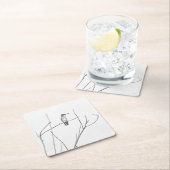 Einfach ein Hummingbird auf einem Stock Rechteckiger Pappuntersetzer (Vor Ort)