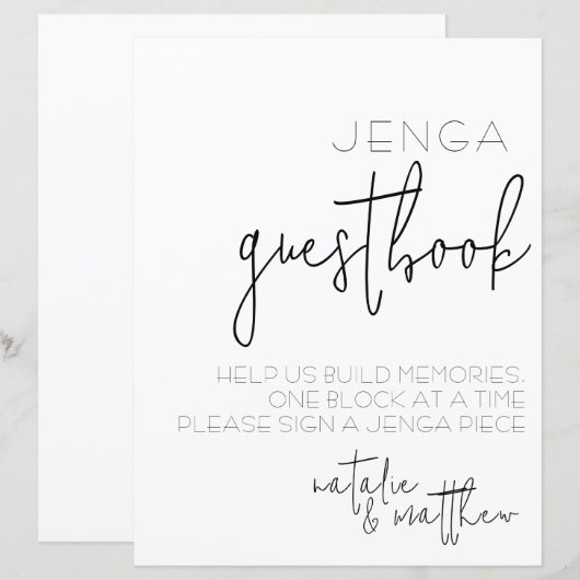 Einfach ein kleines Gästebuch (Vorne/Hinten)