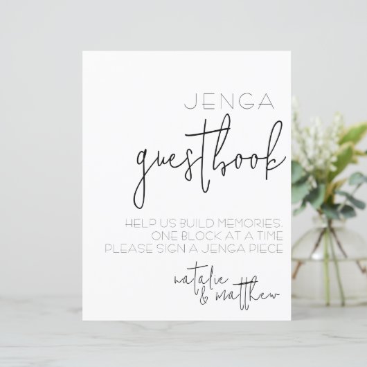 Einfach ein kleines Gästebuch (Stehend Vorderseite)