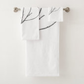 Einfach ein Kolibri auf einem Stock Badhandtuch Set (Insitu)