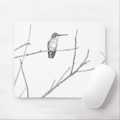 Einfach ein Kolibri auf einem Stock Mousepad (Mit Mouse)