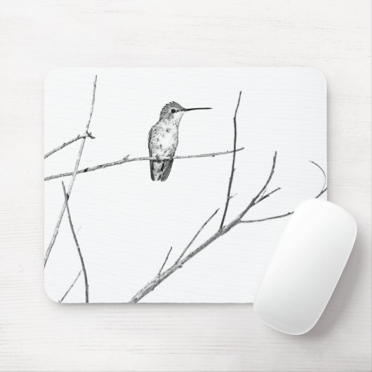 Einfach ein Kolibri auf einem Stock Mousepad (Mit Mouse)
