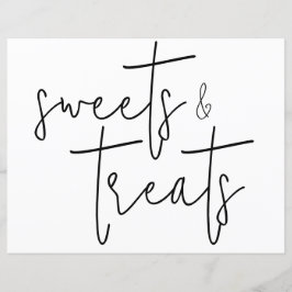 Einfach ein kurzes Dessert Tafelzeichen