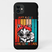 EINFACH EIN MÄDCHEN, DAS LIEBEN KATZT lustige nied Case-Mate iPhone Hülle (Rückseite)