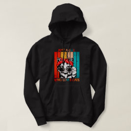 EINFACH EIN MÄDCHEN, DAS LIEBEN KATZT lustige nied Hoodie