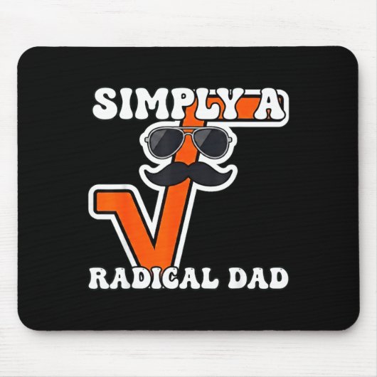 Einfach ein radikaler Dad-Math-Symbol-Algebra-Lehr Mousepad (Vorne)